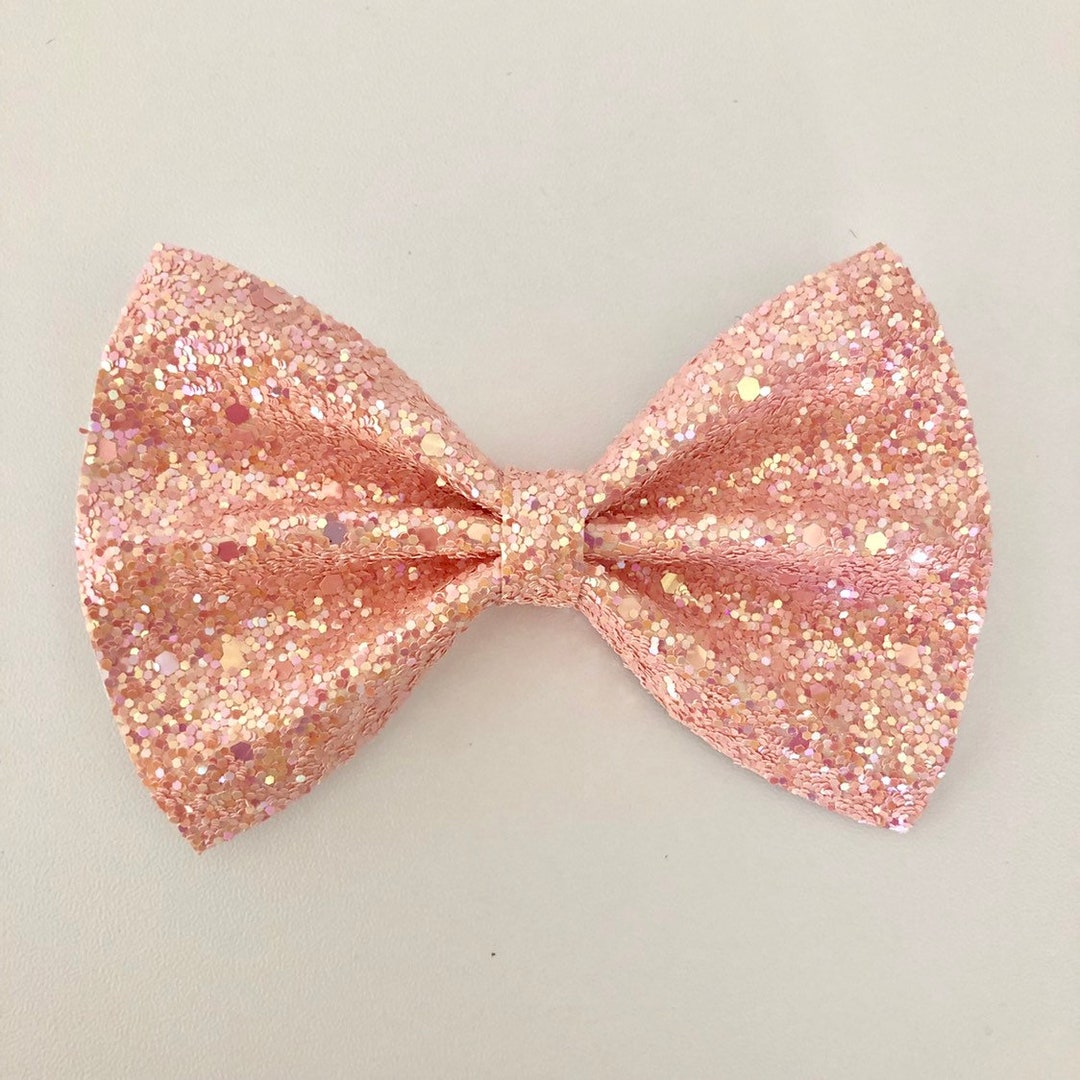 sparkly pink bow tie
