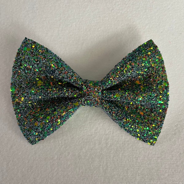 sparkly gold bow tie