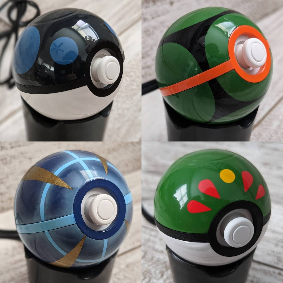 Pokemon Custom Painted Pokeball Plus for Nintendo Switch Etsy