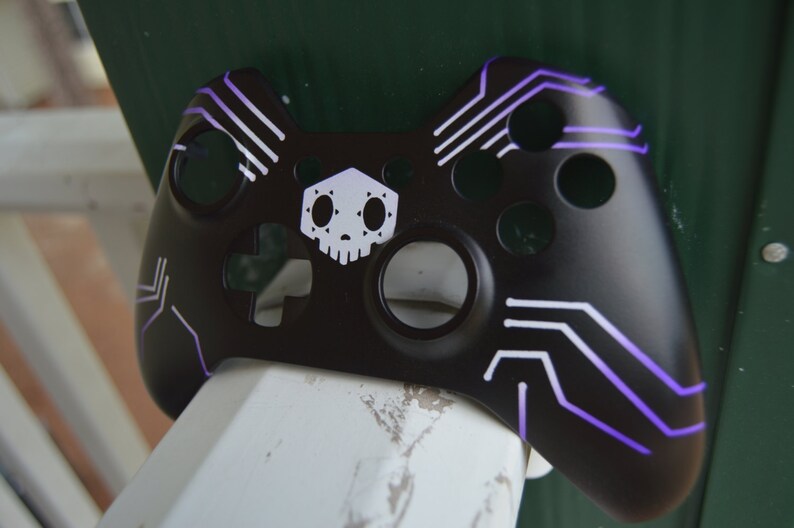 Overwatch Custom Painted Sombra Xbox One Controller Faceplate Etsy