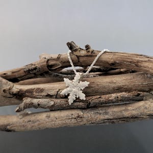 Sterling Silver Snowflake Pendant Necklace