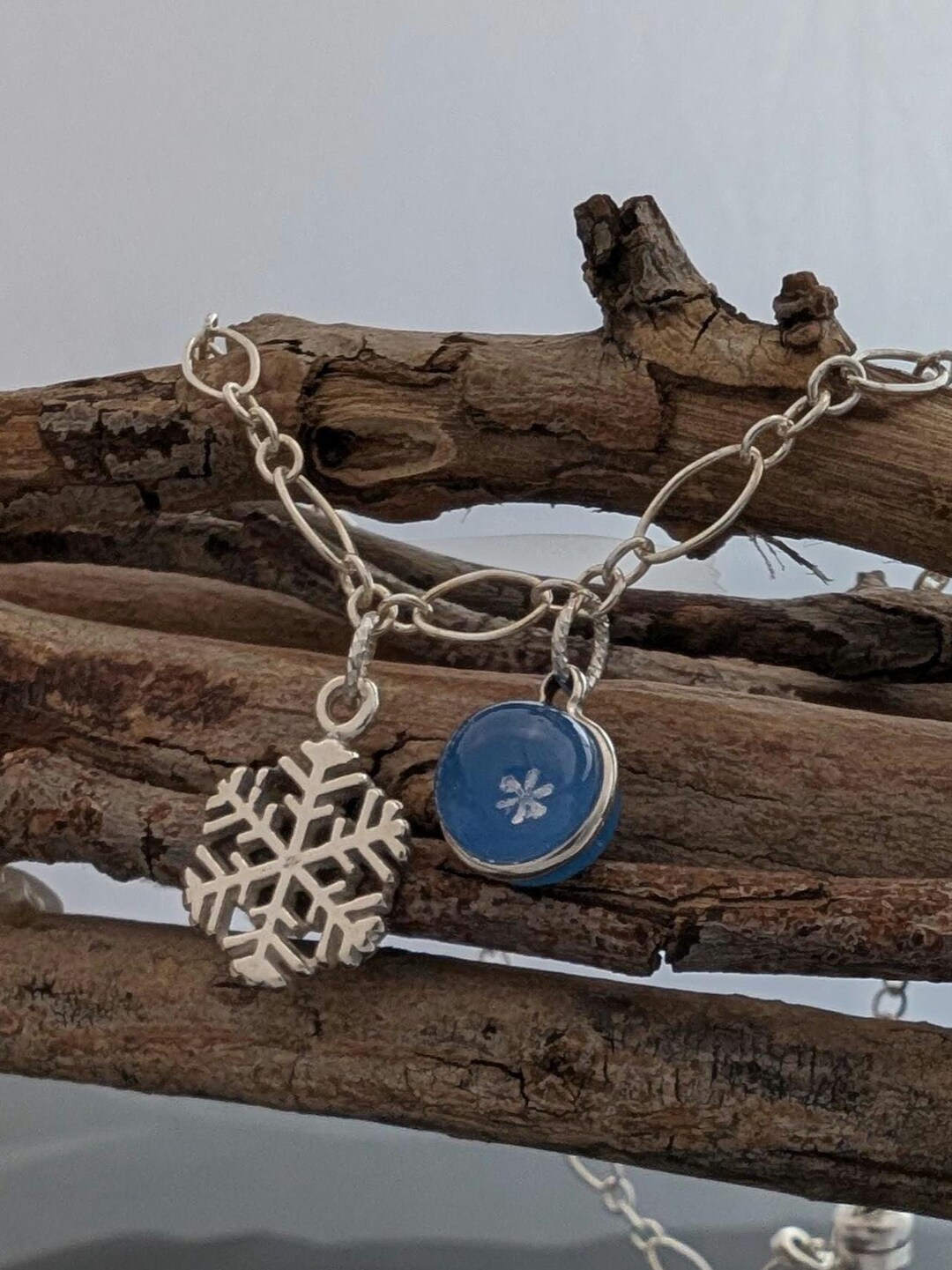 Real Preserved Snowflake™ Bracelet Captured in New Mexico, 2/17/22, Aa