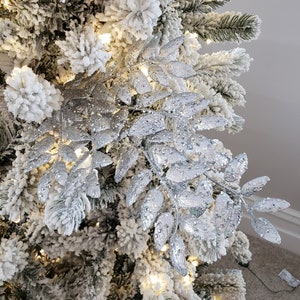 CHRISTMAS PICKS Silver Picks Glitter Picks Floral Picks Christmas  Decorations Floral Sprays 