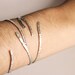 Set of 3 Solid Sterling Silver Stacking Bangles - Etsy