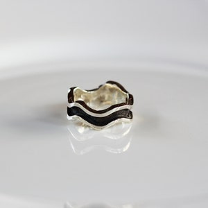 Oxidized Silver minimal Ring,unisex jewelry image 4