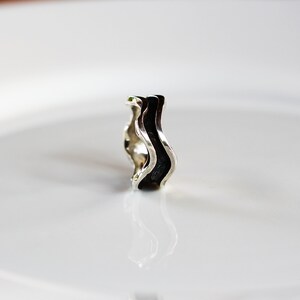 Oxidized Silver minimal Ring,unisex jewelry image 5