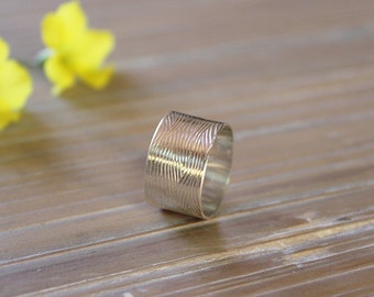 Sterling Silver Textured minimal ring