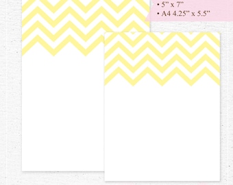 instant download editable personal stationery blue chevron etsy