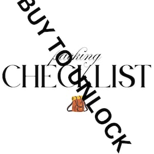 Packing Checklist