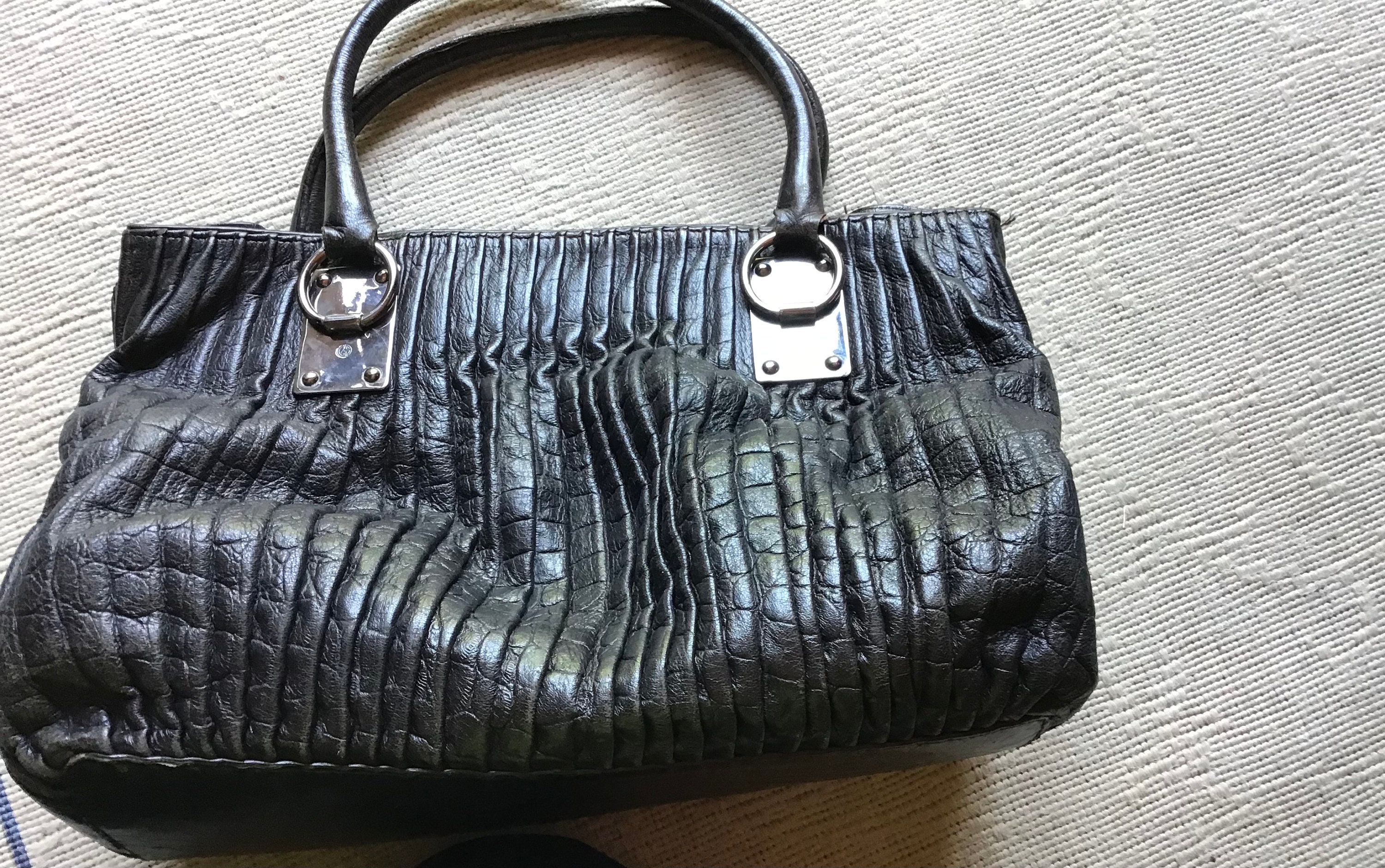 Armani leather shop pouch