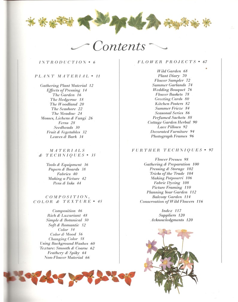 The Book of Pressed Flowers by Penny Black Simon and Etsy