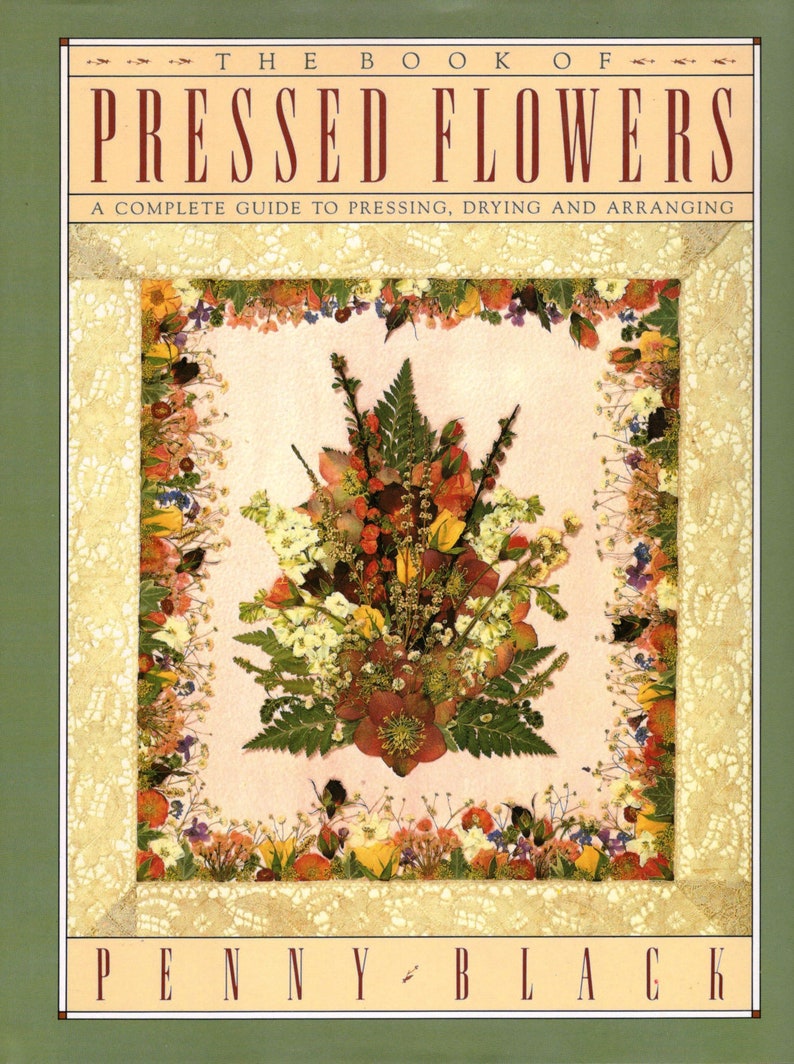 The Book of Pressed Flowers by Penny Black Simon and Etsy