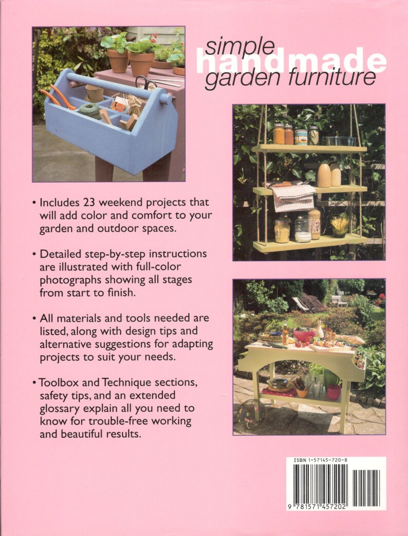 Simple Handmade Garden Furniture 23 Stepbystep Weekend Etsy