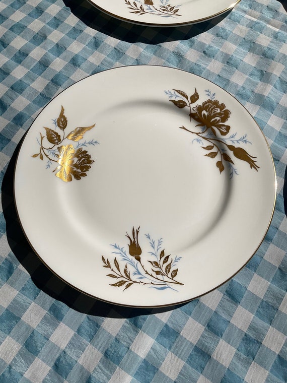 Aynsley ‘Golden Grace’ Side Plates. 1930s Vintage.