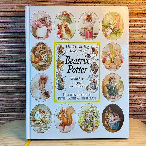 Vintage 1996 ‘The Great Big Treasury of Beatrix Potter’ / Original Illustrations / 19 Stories / Peter Rabbit & Friends / Collection / Gift