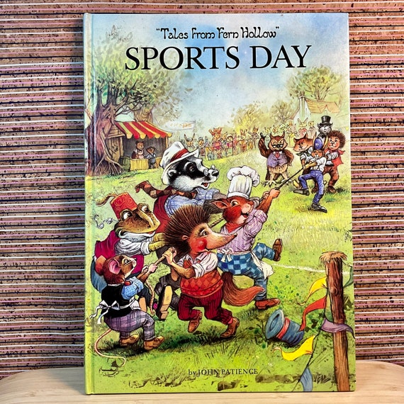 Tales From Fern Hollow: Sports Day, written & illustrated by John Patience - Large Hardback, Peter Haddock Ltd, 1980