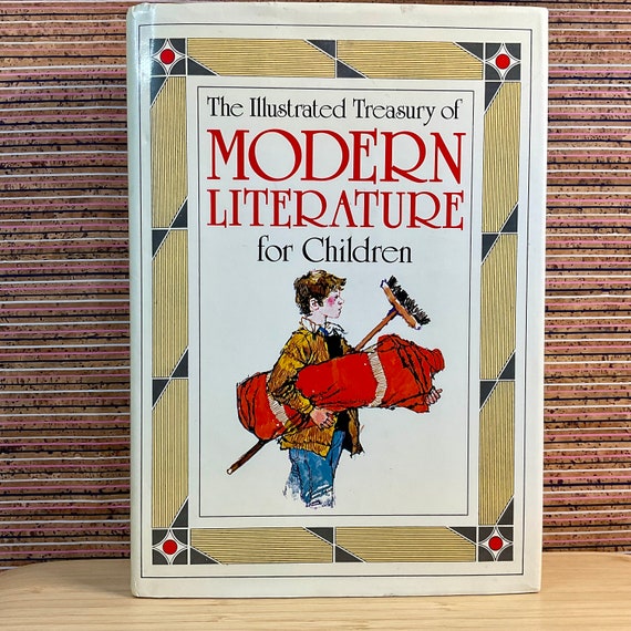 Vintage 1986 ‘The Illustrated Treasury of Modern Literature for Children’ / Childhood Nostalgia / Gift Book / Large Hardback Omnibus Book