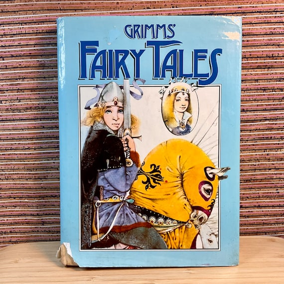 Vintage 1980 ‘Grimm’s Fairy Tales’ Translated by Vladimir Varecha / Illustrated by Ludek Mañásek / Children’s Story Book / Large Hardback
