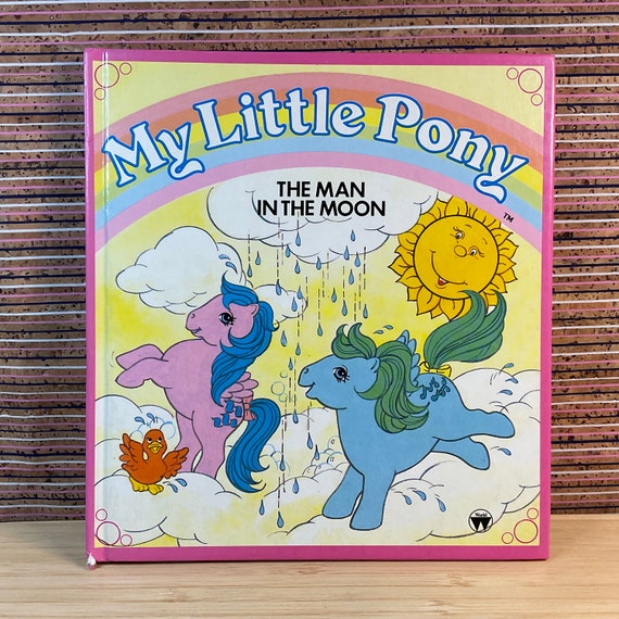 Vintage 1985 My Little Pony ‘ The Man In The Moon & Treasure Hunt, Children’s Book / Illustrated Large Hardback / Classic Kids Picture Book