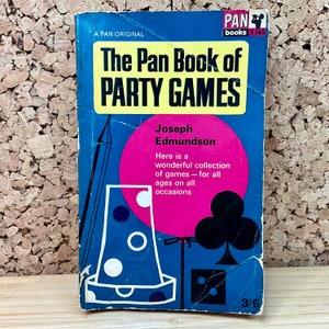 Divertimento retrò a profusione!: Libro di giochi da festa d'epoca del 1963 di Joseph Edmundson - Libro tascabile Pan - Mid Century Entertainment