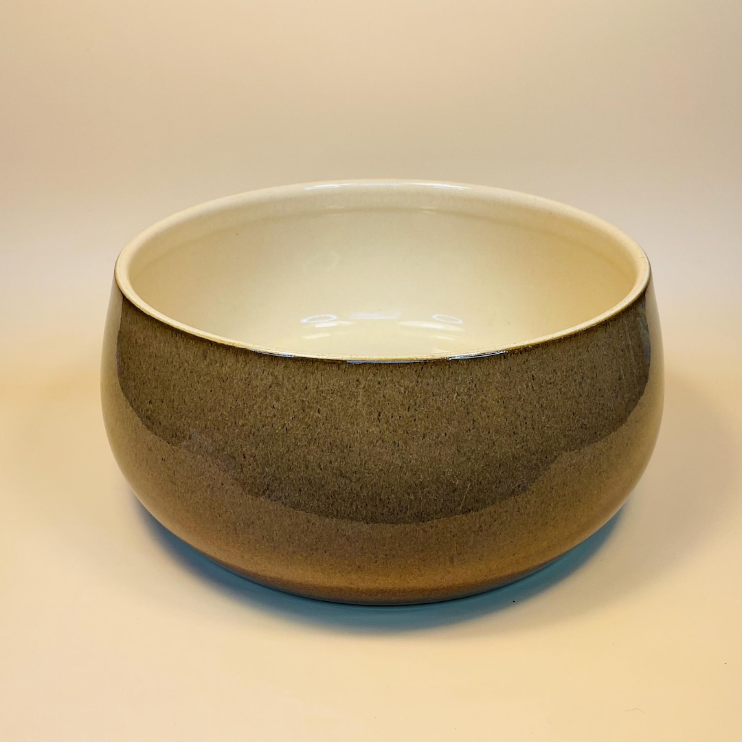 Denby pampas Fruit or Serving Bowl / 1980s Vintage / Brown & Beige ...