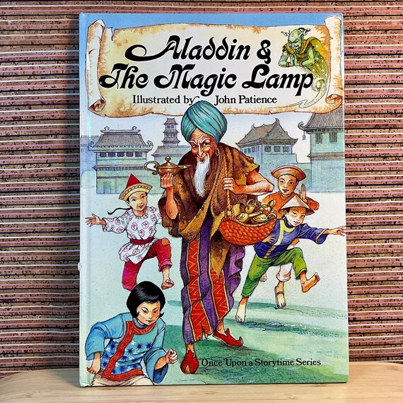 Aladdin & The Magic Lamp (Once Upon a Storytime Series), Retold and Illustrated by John Patience - Large Hardback, Colour Library Books 1988