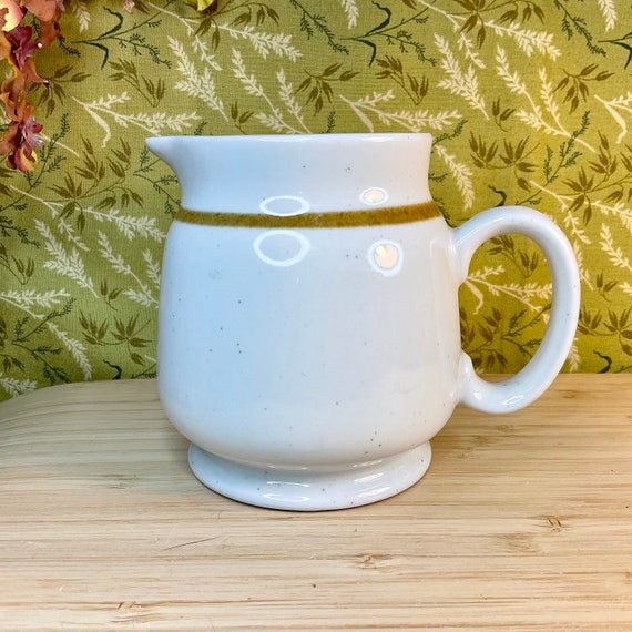 Vintage 1970s Mountain Wood Collection ‘Trellis Blossom’ or ‘Dried Flowers’ Milk Jug / Creamer / Retro Tableware  / 70s Home Decor Accessory