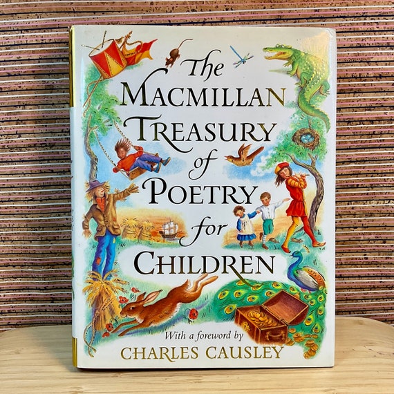 Vintage 1997 ‘The MacMillan Treasury of Poetry for Children’ / Poem Anyhology Book / Large Illustrated Hardback / Collectable Gift Book