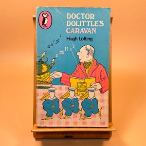 Annata 1968 "La carovana del dottor Doolittle" di Hugh Lofting / Puffin Books Copertina flessibile per bambini / Nostalgia d'infanzia / Penguin Books