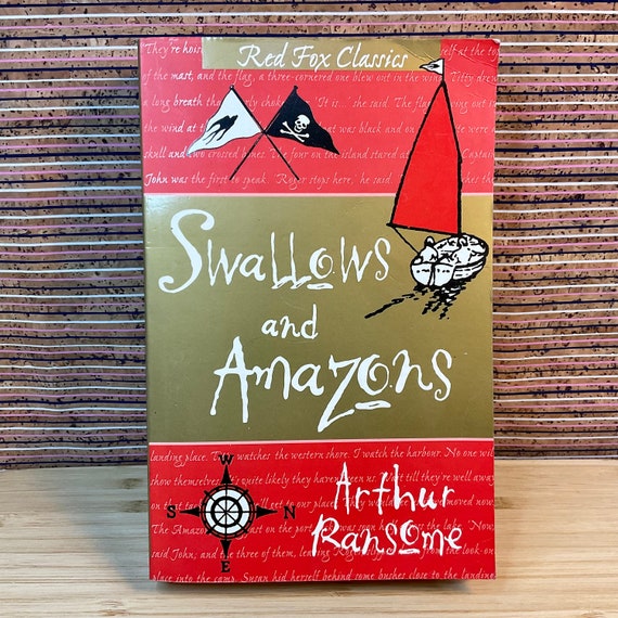 Swallows and Amazons by Arthur Ransome, illustrated by the author - UK Paperback, Red Fox Classics, Random House Children's Books, 2001