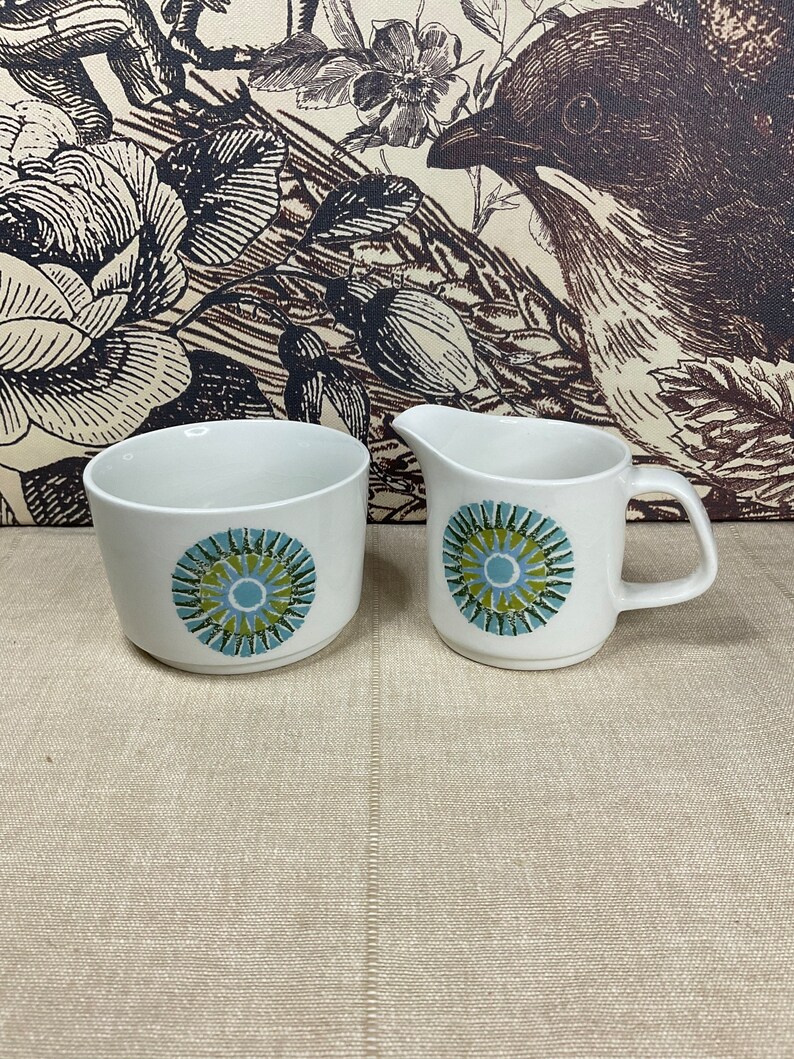 J & G Meakin aztec Milk Jug and Sugar Bowl. 1960s Vintage. Etsy UK