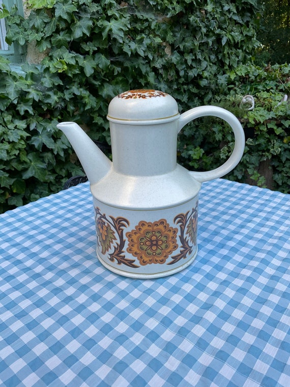 Midwinter Stonehenge ‘Woodland’ Coffee Pot. 1970s Vintage.