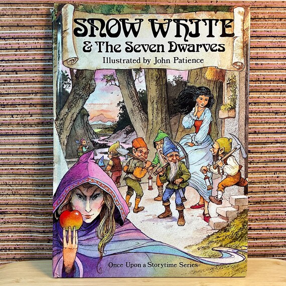 Snow White & The Seven Dwarfs (Once Upon a Storytime Series), Retold and Illustrated by John Patience - Hardback, Colour Library Books, 1988