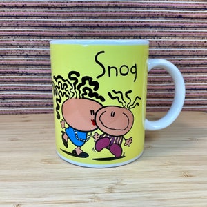 Mug « Snog » chewing-gum vintage des années 2000 / Tasse dessin animé rétro / Cartes Carlton / Mug cadeau / Lover Girlfriend Boyfriend Partner / Kiss Love Happy