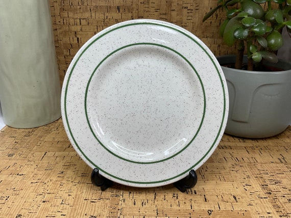 Churchill Hotelware Super Vitrified Canteen Cafe Side Plates. 1990s Vintage.