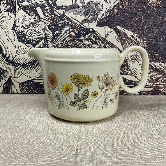 J & G Meakin Trend ‘Hedgerow’ Large Jug. 1980s Vintage.