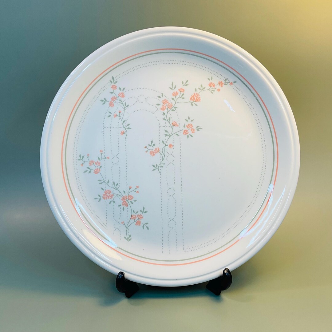 Biltons Rose Trellis Peach & Sage Green 22.5 Cm Salad Plate / 1980s ...