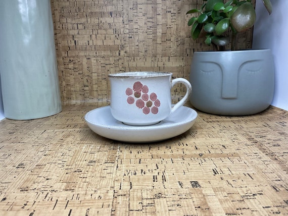 Denby Gypsy Cup and Saucer Set. 1970s Vintage.