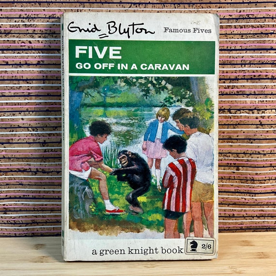 Vintage 1967 ‘Five Go Off In A Caravan’ by Enid Blyton / Knight Books Collectable Series / Number 5 / Adventure Book / Complete A Set