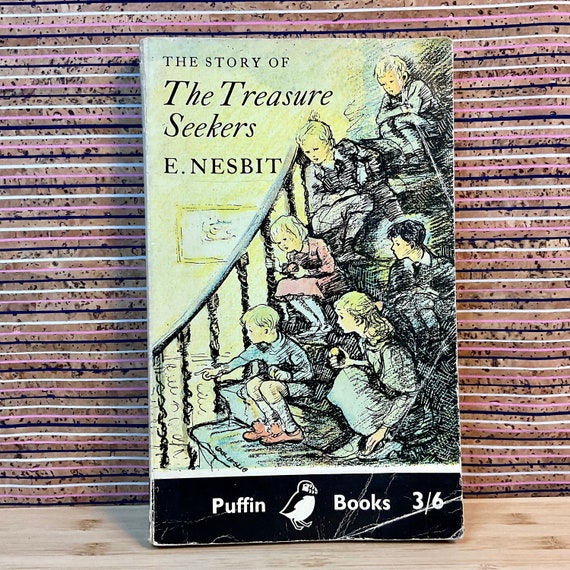 The Story of the Treasure Seekers by E. Nesbit, illustrated by Cecil Leslie - Puffin Paperback (PS116), Penguin Books, Fourth Reprint 1967