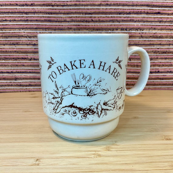 Vintage 1970s Kiln Craft ‘To Bake A Hare’ Mug / Retro Tableware / Collectable Mug / 70s Home Decor Accessory / Country Cottage Kitchen /Gift