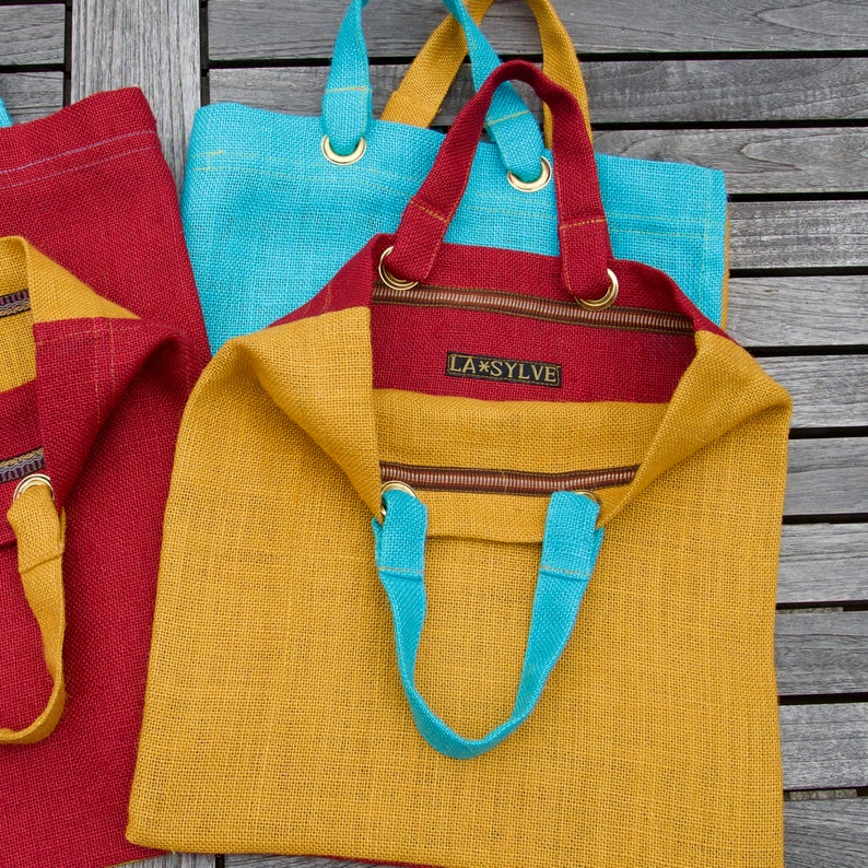 Two-coloured shopping bag