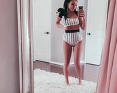 WOMEN 39 S stripped bikini women 39 s high waisted bikini mommy and me swim suits mommy and me bikini matching family swimsuit black white