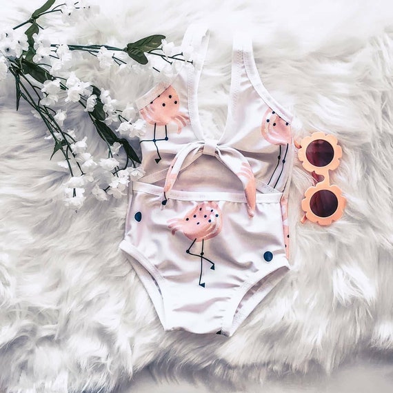 baby flamingo swimsuit