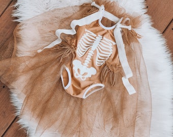 Gold skeleton costume/ gold bones/ bone costume/ skeleton costume/ gold skelly costume/baby halloween/kids skelly costume/kids costume