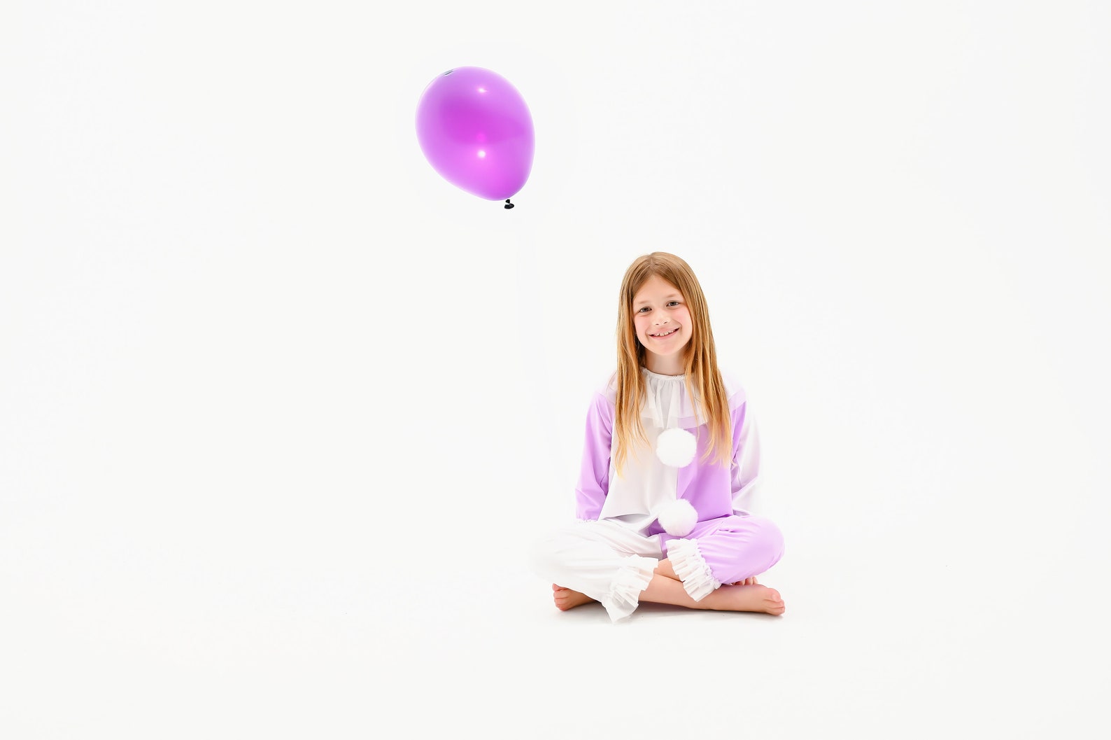 Toddler Clown Costume Purple