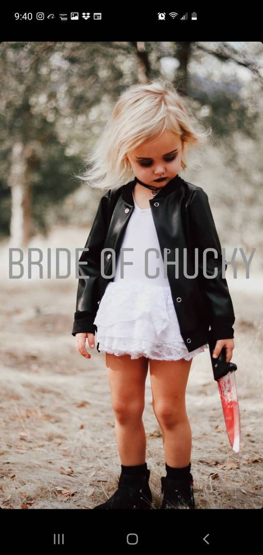 Bride of chucky costume girl sale
