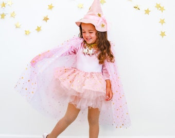 Kids pink witch costume/whimsical witch/witch costume/kids halloween costume/girls witch costume/baby halloween costume/soft witch costume