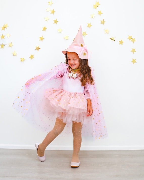 Kids pink witch costume/whimsical witch/witch costume/kids halloween costume/girls witch costume/baby halloween costume/soft witch costume