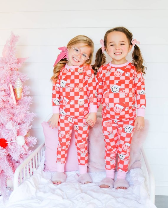 Holiday themed cozy sets/ kids smiley sets/ baby pajamas/ holiday bamboo/ holiday lounge sets/lounge sets for Christmas